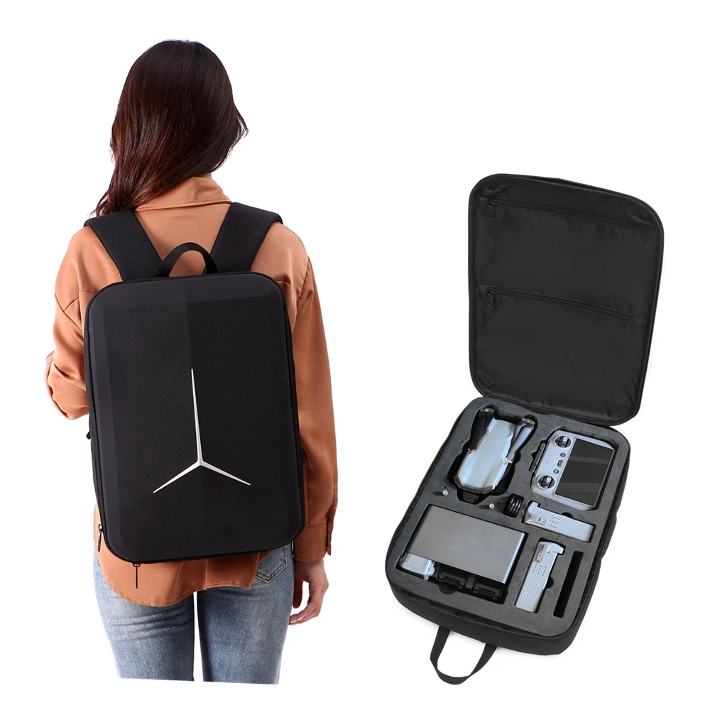 suitable-for-dji-air-3-drone-backpack-portable-fashion-storage-bag-black