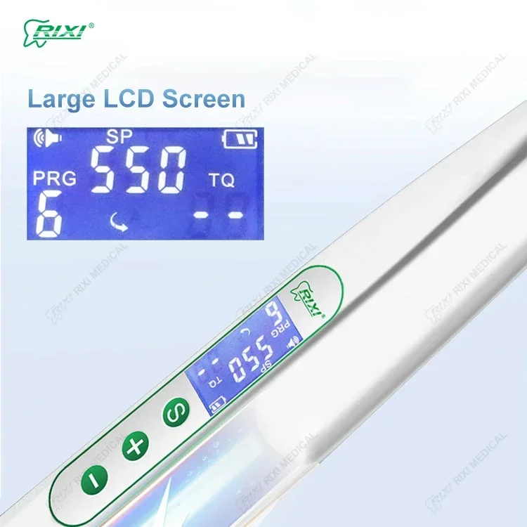 De ntal Endo Motor 1:1 Bearing Contra Angle Root Canal Treatment Endomotor Wireless Endo Motor With LCD Displayer