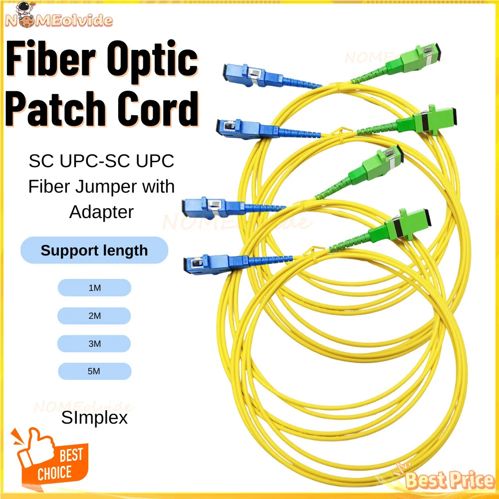 

50 шт. оптическая оптоволоконная перемычка SC/APC-SC/UPC FTTH Fibra Optica одномодовый внутренний патч-корд с соединительным удлинителем