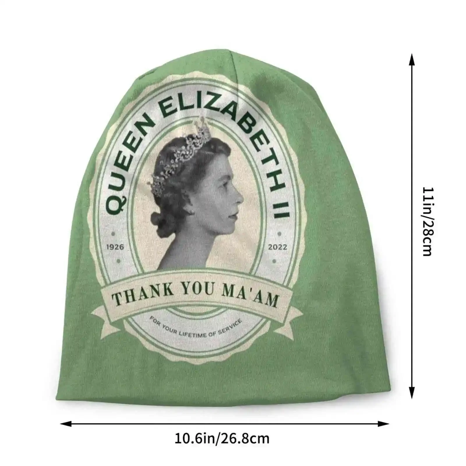 Rip Queen Elizabeth Knitted Hat Warm Beanie Outdoor Caps Uk Rip Death Great Britain United Kingdom Elisabeth Monarch