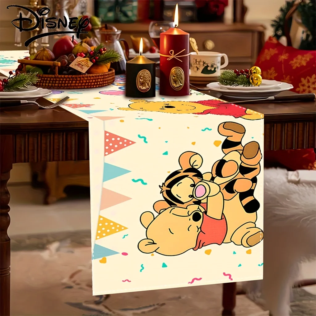 1 Piece of Winnietbo and Aier and Tige Design Table Runner, Suitable for Indoor/Outdoor Dining, Weddings, and Parties