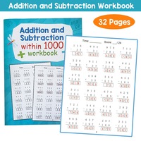 A4 Children's Multiplication and Division Writing Exercise Book Math Improvement Exercises Notebook Daily Practice