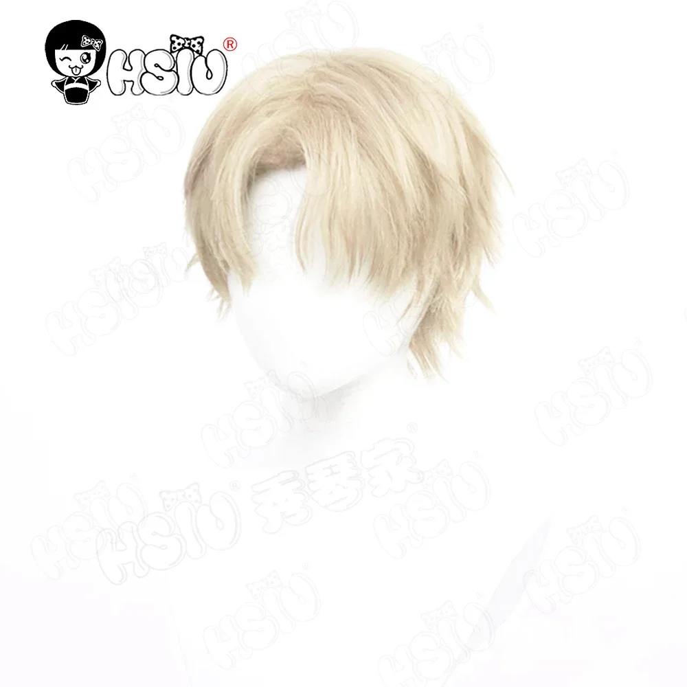 2025 NUOVA parrucca cosplay Luka Costumi Parrucca sintetica in fibra「HSIU」giallo chiaro capelli corti Anime alien stage Luka parrucca costume cosplay