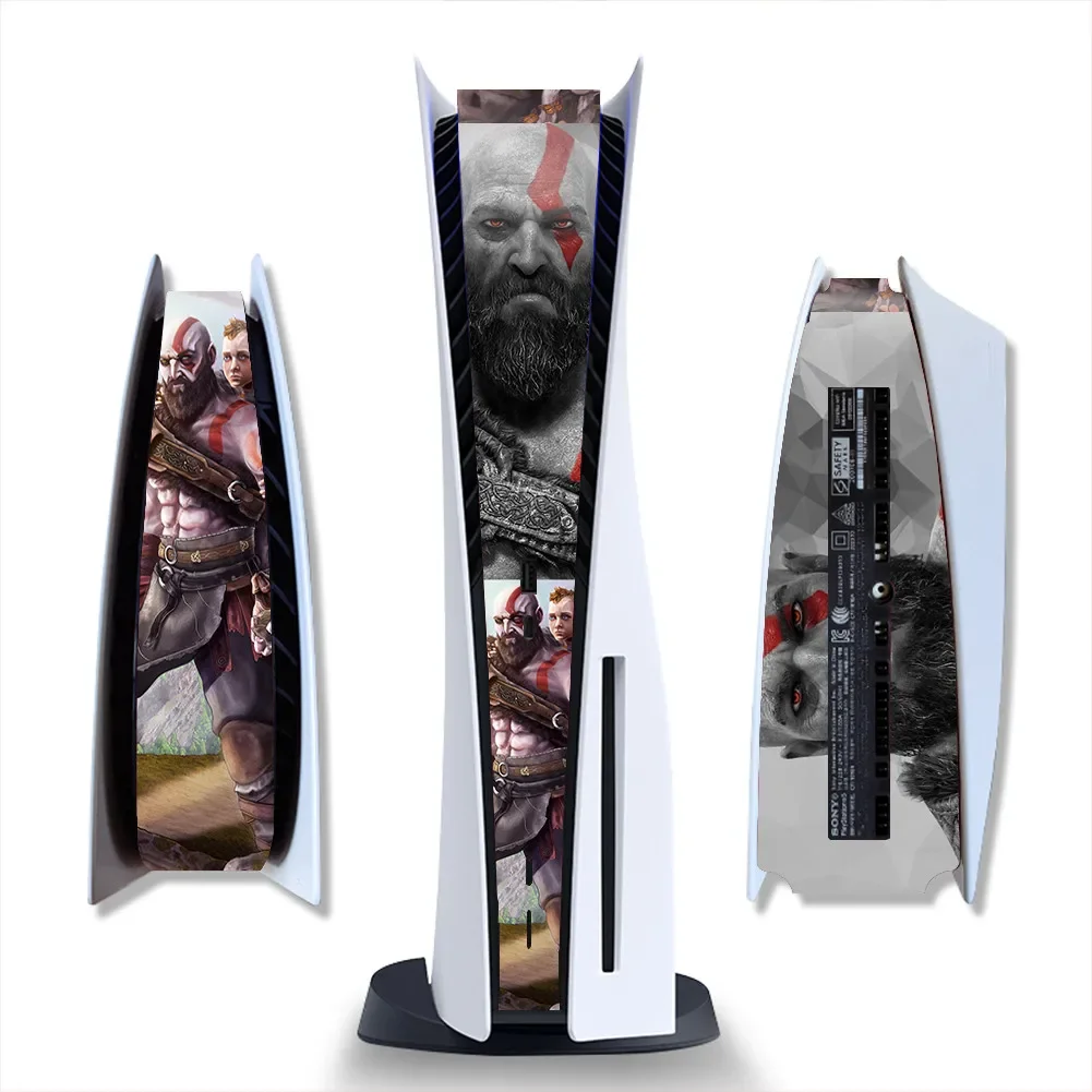 God war Schutzfolie für PS5 Edition Skin Aufkleber Aufkleber Cover für PS5 Konsole Konsole Center Skin Aufkleber