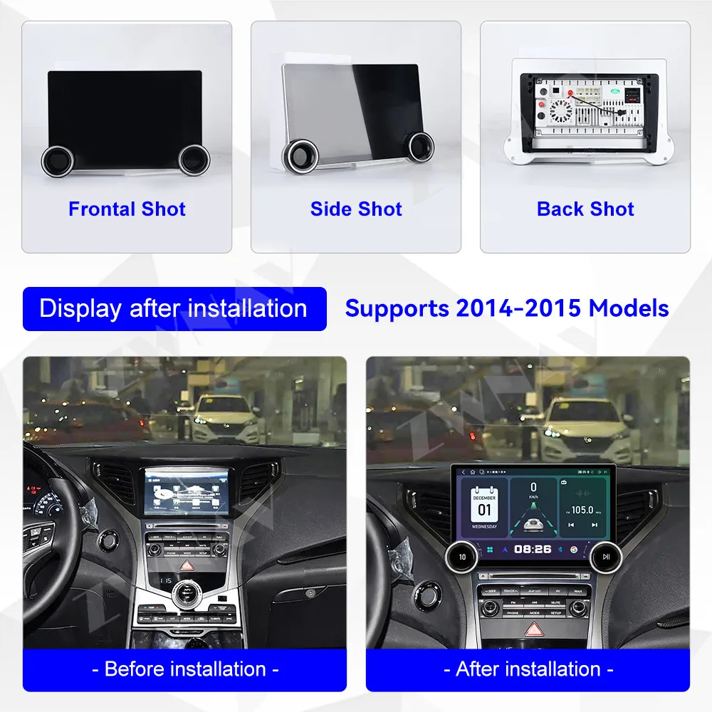 11.5 inch Touch HD Screen Android 15 For Hyundai Grandeur 2014-2015 Multimedia Player Stereo GPS Navigation Auto Radio Heat Unit