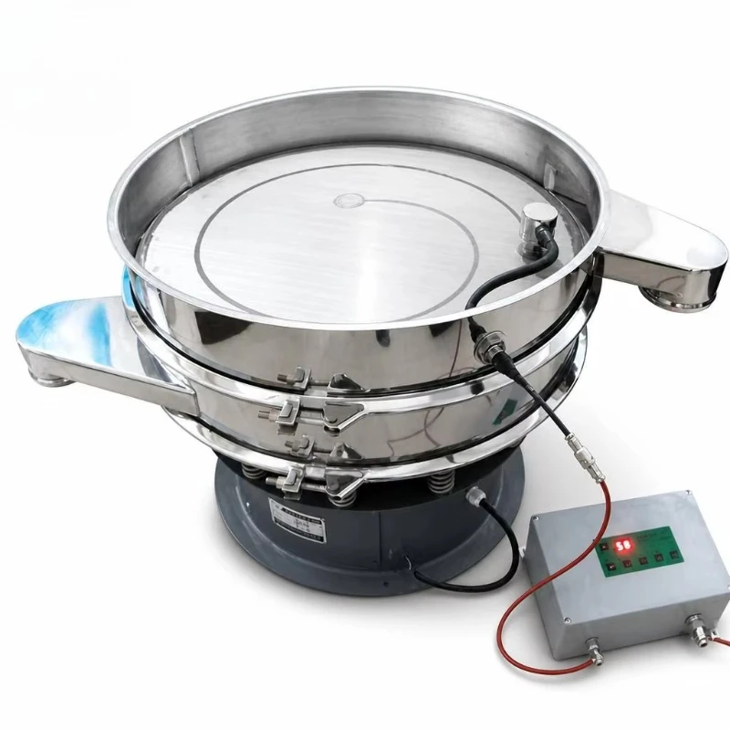 Customized Motorized Ultrasonic Vibrating Sieve Stainless Steel 304 Anti-block High Precision Circular Sieving Equipment Spice