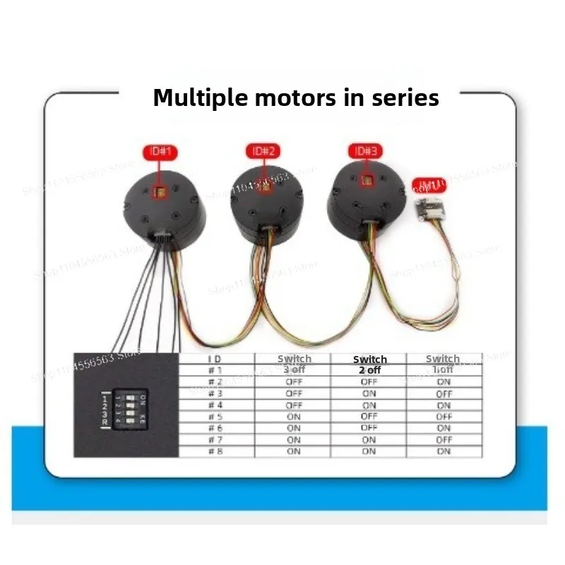 MS5010 V3 Brushless DC Servo Motor - 0.25N.m 150rpm 15/18-bit Encoder for Robot Pan-Tilt