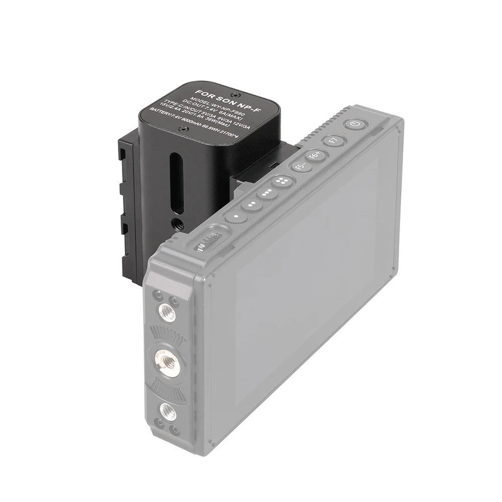 FOTGA NP-F Battery Adapter For Sony NP-F970/550/770 Double Sided Battery Camera Monitor Image Transmission Camera Photography