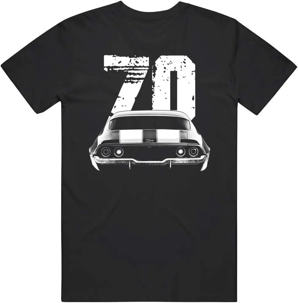 1970  Z28 Rear View Silhouette with Year T Shirt Anime Graphic T-shirts for Men Clothing Women Tees Y2K tops Unisex Summer Short