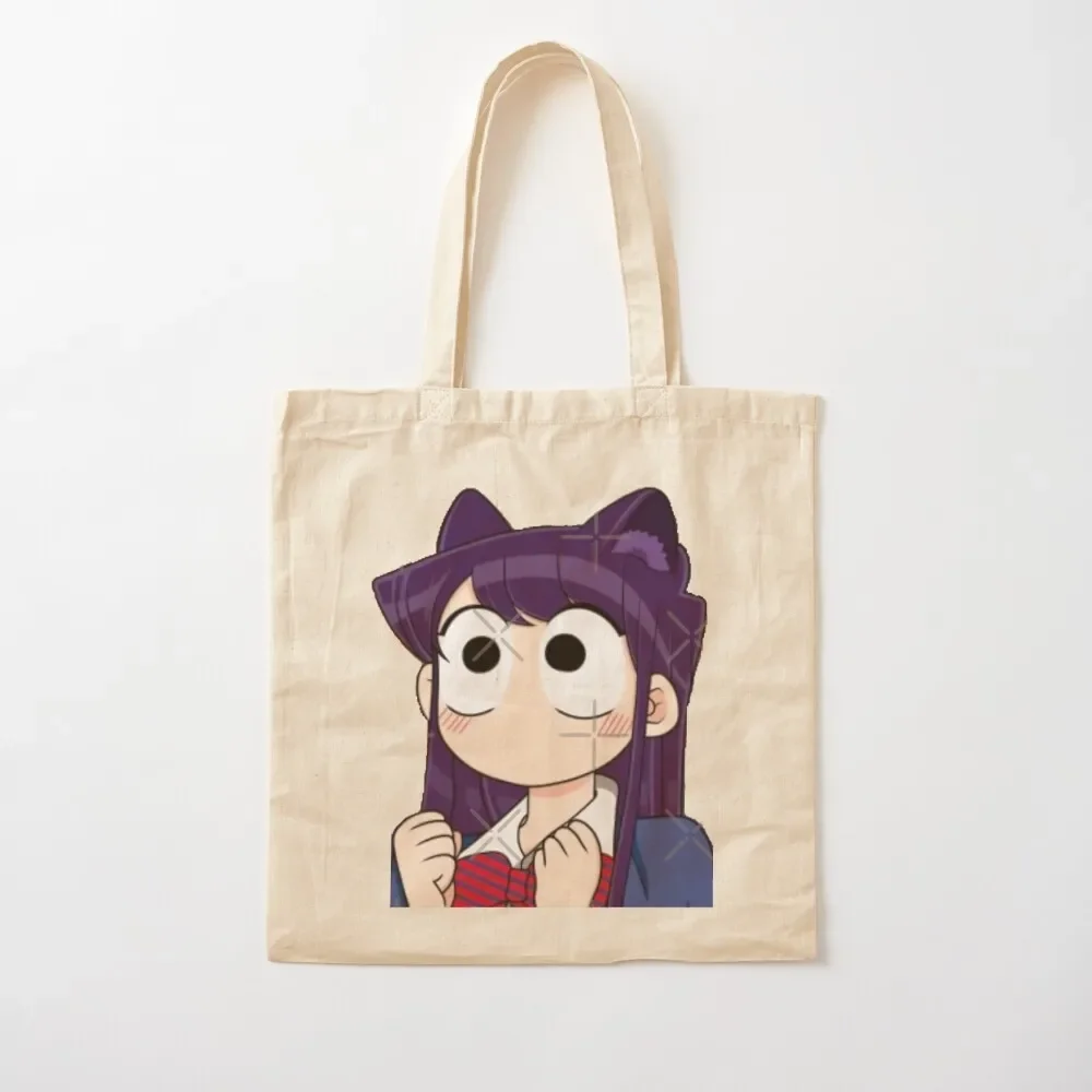 Komi san Cat Ears Tote Bag shopping bags foldable Gift bags reusable grocery bags Women's tote bag Tote Bag