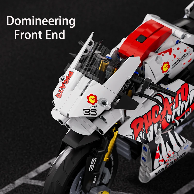 V4s Motorrad-Bausatz, Super-Rennmodell mit Ausstellungsständer, STEM-Spielzeug für Erwachsene und Jugendliche, perfekte Weihnachtsgeschenke – Detail 25