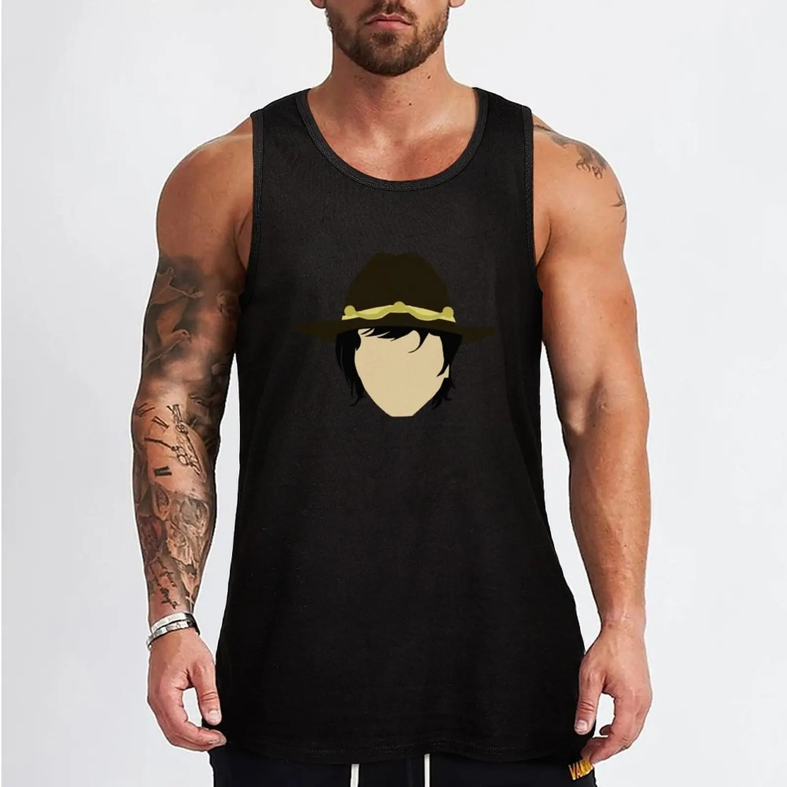 Carl Grimes / Flat Design Tank Top Muscle fit Men's vest