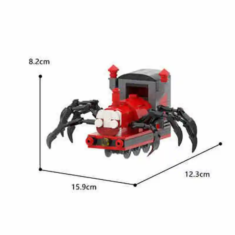 MOC Charles Train Exe Mutation Game Spider Train Around The Hand-Made Dekoration Modell Bausteine Parodie Geschenke