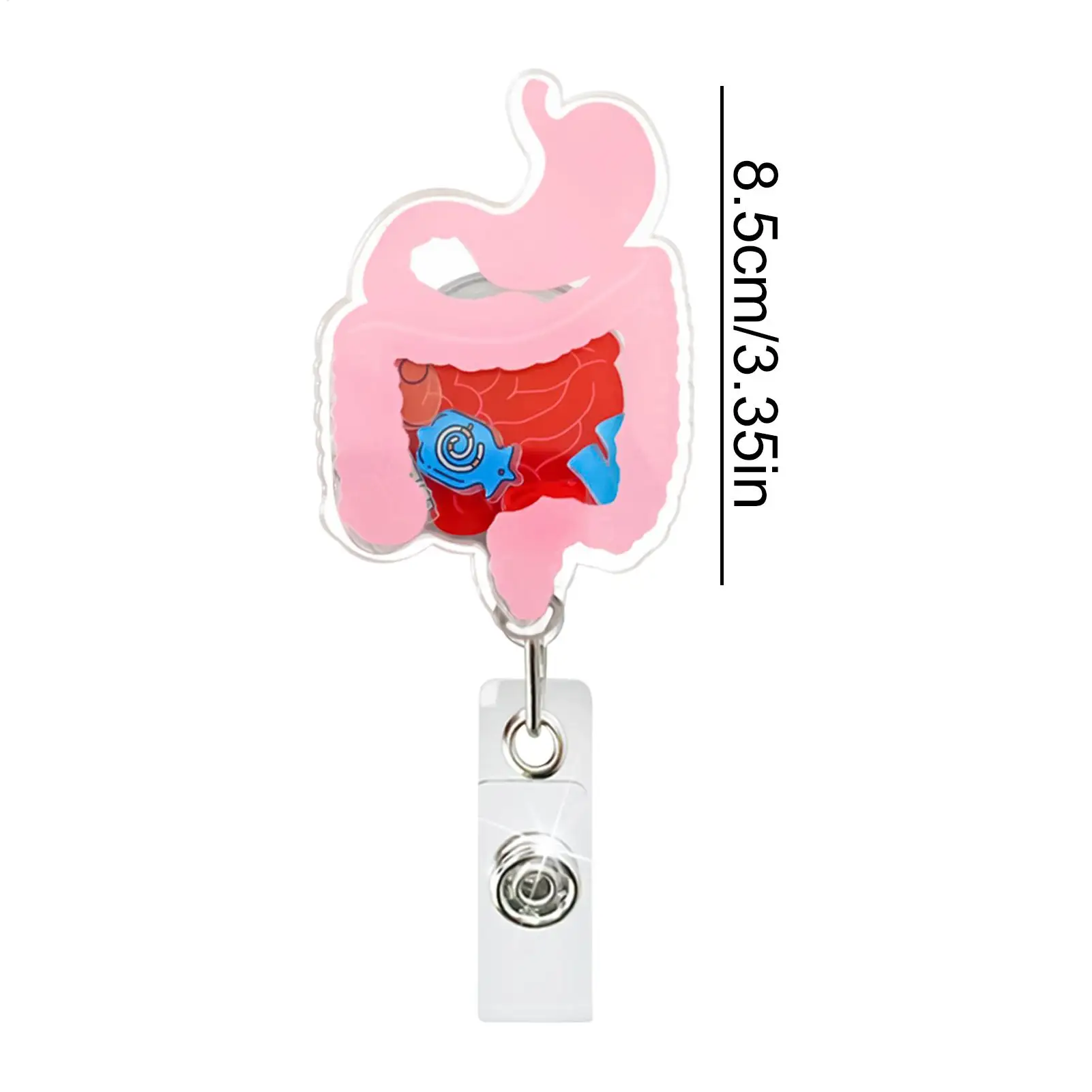 Clip de tarjeta de identificación, llavero de identificación, colgador de órgano, juguete para sacudir, Clip retráctil para personal, lugar de trabajo, escuela, conferencia, enfermeras, Doctor