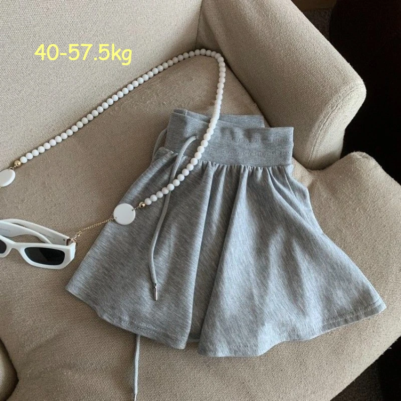 Damskie mini spódniczki koreańskie białe plisowane potargane wysokiej zwężone wąska spódnica trapezowa Fitness tenisowa podszewka anty-puste spódnice do biegania