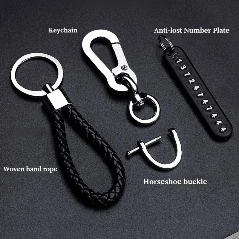 Never Lose Your Keys Again - Anti Loss Keychain with Phone Number Strip Car Keychain