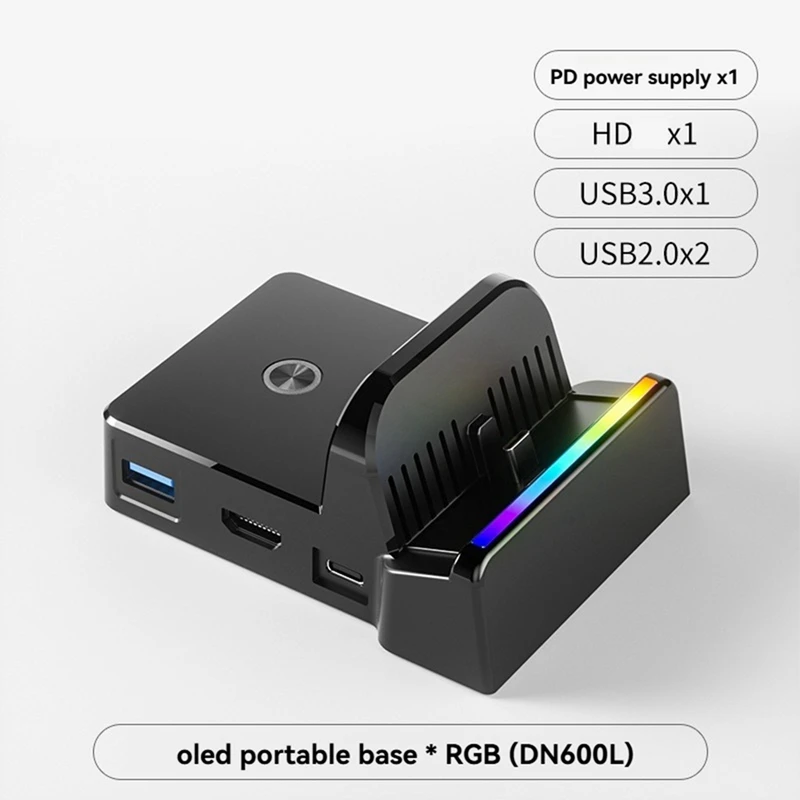 แท่นสวิทช์สําหรับ Nintendo SWITCH แบบพกพา 3 ใน 1 SWITCH Video Converter Docking Station พร้อม RGB สําหรับ NS อุปกรณ์เสริม