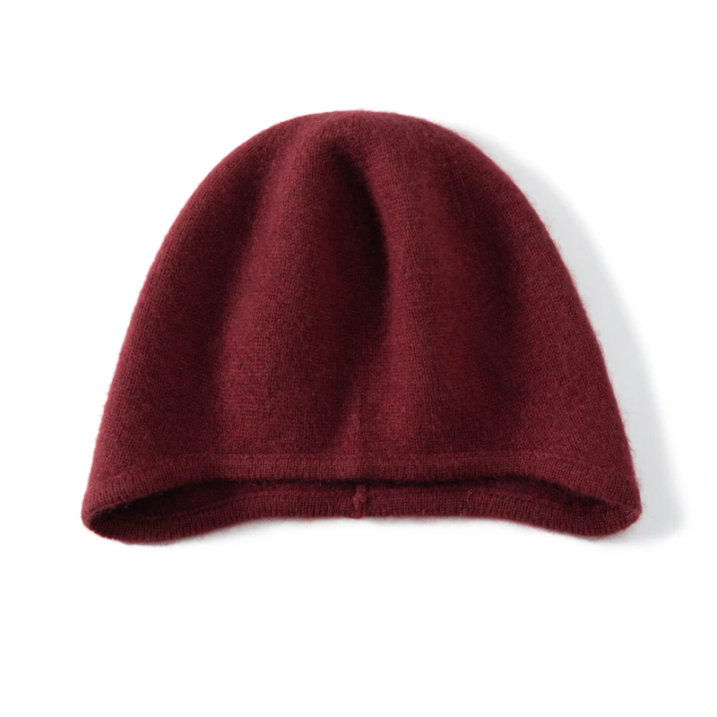 MERRILAMB Winterjacken-Mützen für Damen, lässig, hochwertige reine Kaschmirmütze, einfarbig, weiche, warme, gestrickte Outdoor-Beanie-Mütze – Detail 16