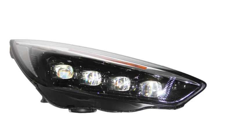 Headlamp Assembly Suitable for Ford Focus 2015 2016 - 2018 Refitted LED Matrix Headlamp Water Steering Daytime Running Lamp Lens