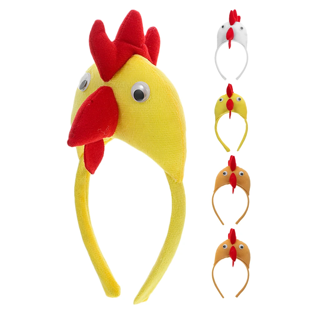 

Party Headdress Chicken Headband Animal Headbands for Women Clothing Cosplay Accessories Miss