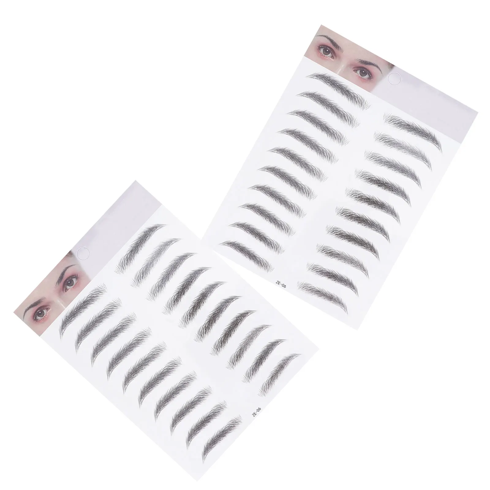 2 stuks wenkbrauwstickers kunstmatige overdracht waterdicht gereedschap stencils gemakkelijk perfecte wenkbrauwen tijd besparen geschikt schaars tijdelijk nee