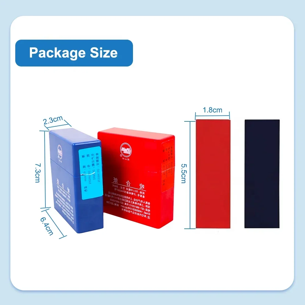 300 Uds Dental 55*18mm tiras de papel articuladas rojo azul odontología Material de blanqueamiento Dental herramientas dentales