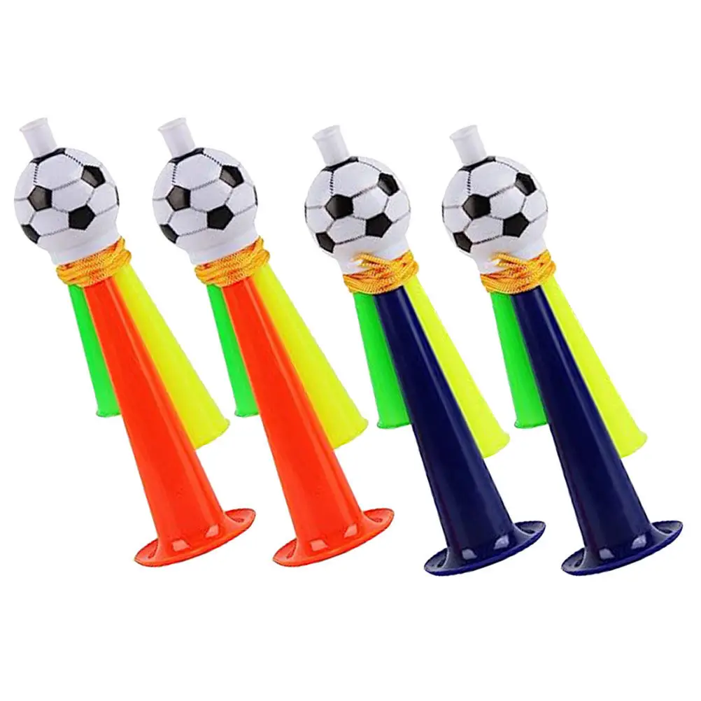 4Pcs Cheering Trumpet Resistant Plastic Horn for Parties Stadia Festivals Outdoor Events Fun Sound Making Props