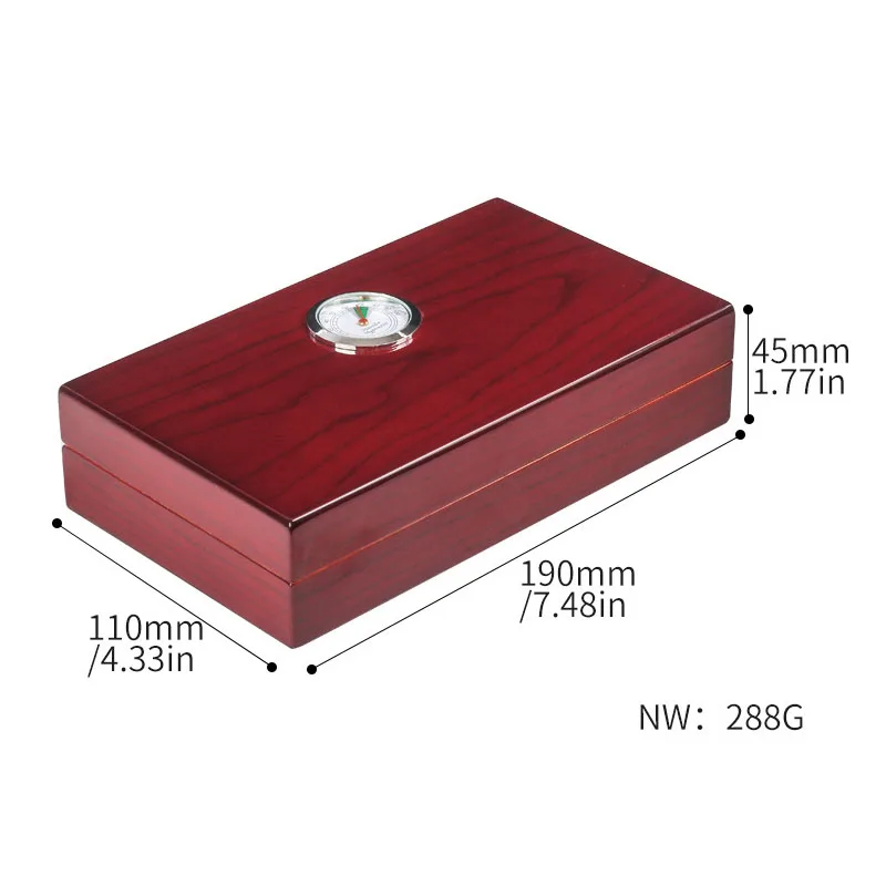 MERCURY High Quality Cedarwood Cigar Box Cuban Humidor Portable Cigarette Storage Box Travel Cigar Holder Smoking Accessories