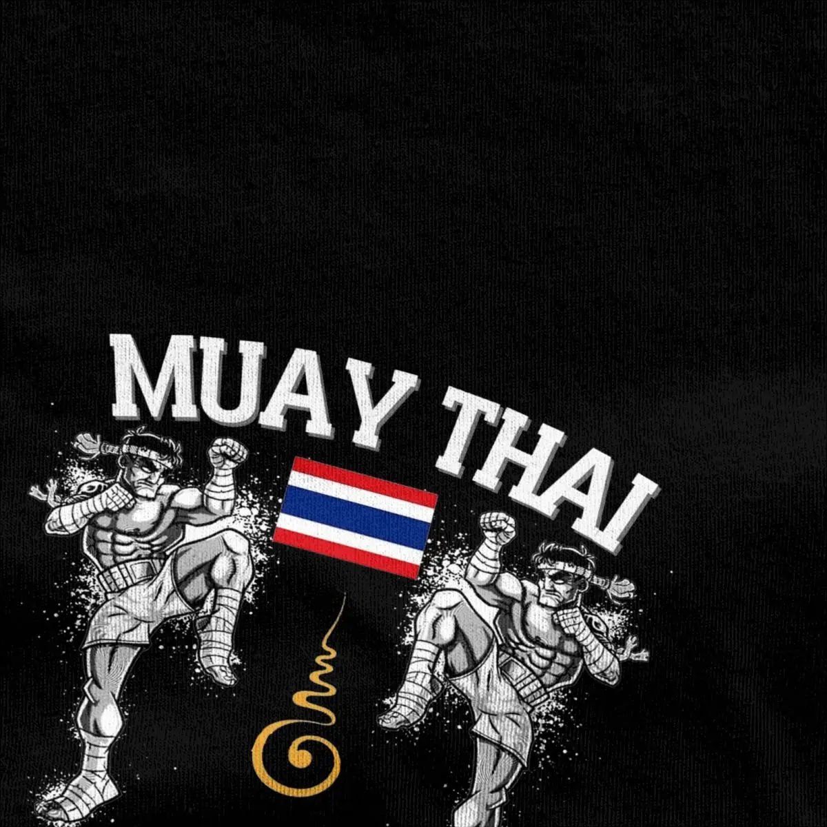 Muay Thai Sak Yant Merch T-Shirt for Men Women Thailand Vintage 100% Cotton Unique Tee Shirts