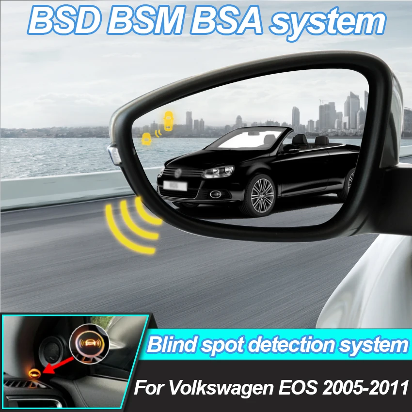 Car Blind Spot Detection System For Volkswagen EOS 2005-2011 BSD BSA BSM Radar Detector For Cars Drive Rear Mirror Monitoring