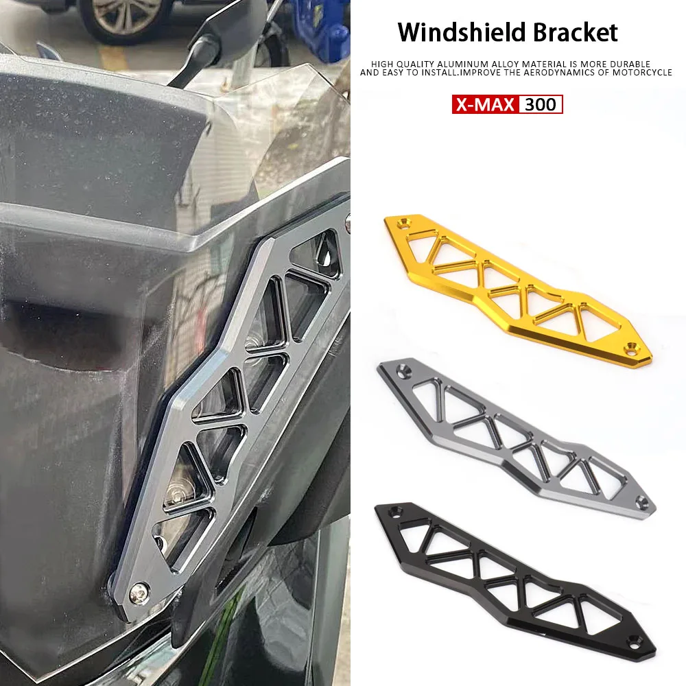 

XMAX300 2023 2024 Motorcycle Aluminum Windscreen Windshield Support Holder kits Screen Bracket For Yamaha X-MAX 300 X-MAX300