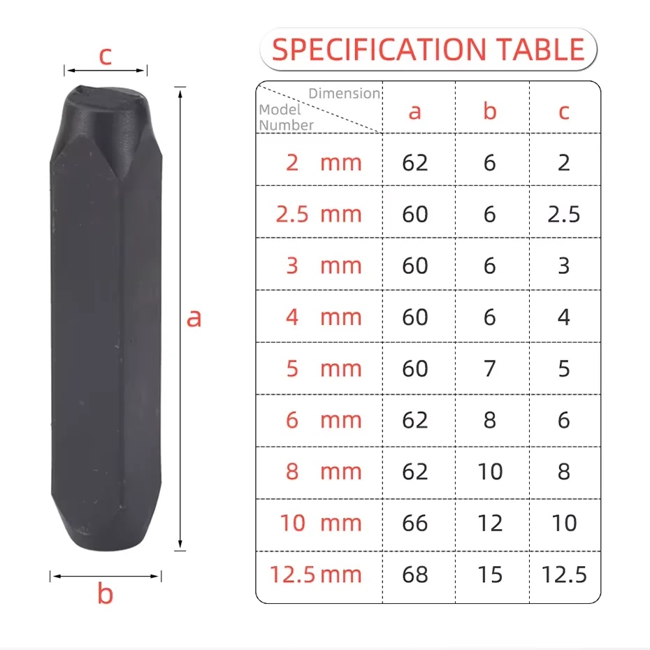 TOKTOS 36PCS A-Z 0-9 Steel Stamp Set Hardened Metal Letter Number Punch Kit for Jewelry Leather Wood DIY Engraving