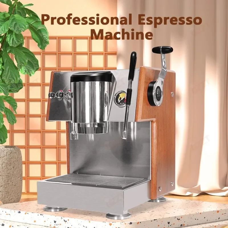 GZKITCHEN Coffee Machine Espresso Coffee Maker for Home Office Use 9 Bar Italian Semi-automatic with OPV Device