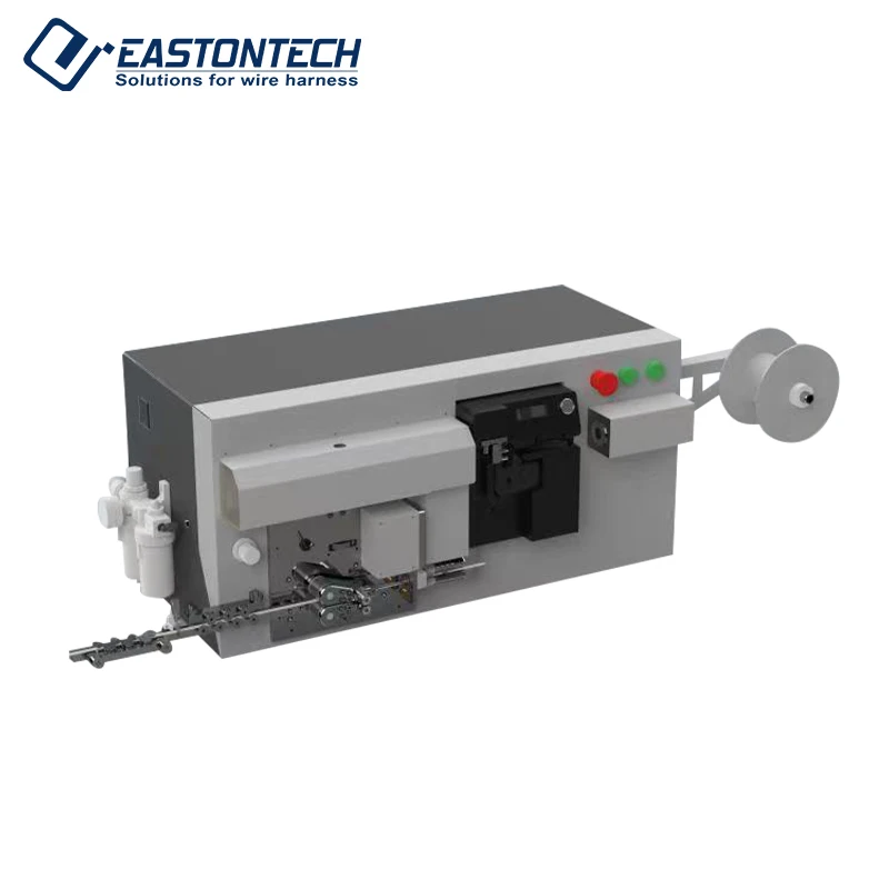EW-1260 Cable Manufacturing Equipment 0.5-6mm2 Wire ID Printer Applicator Wire Cut Strip Machines With In-line Labeling System