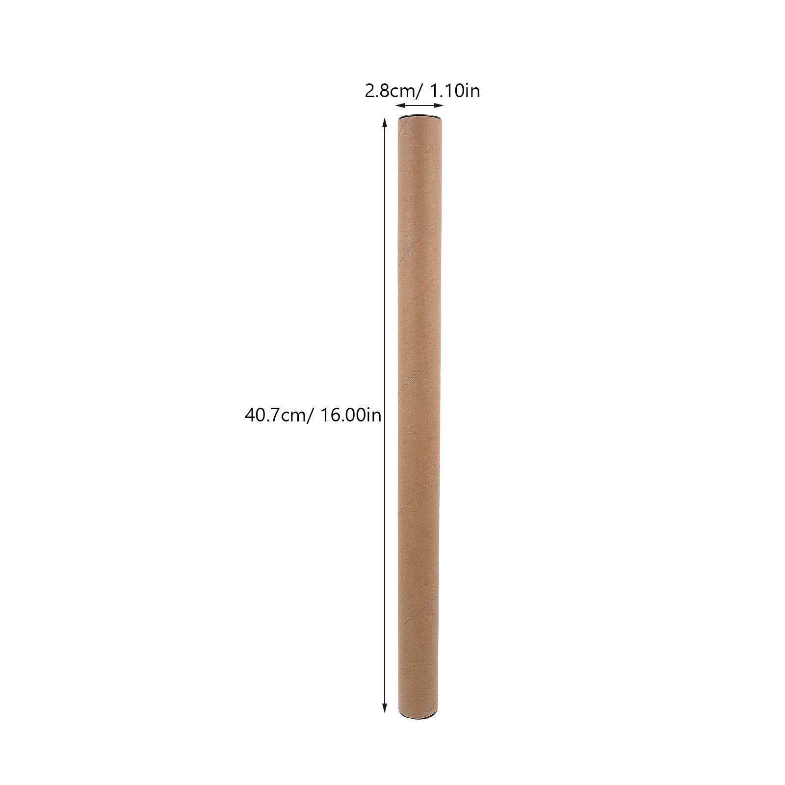 10pcs Brown Cardboard Tubes Poster Storage For Artwork Drawing Mailing Paper Poster Tube Reusable Drafting Tube