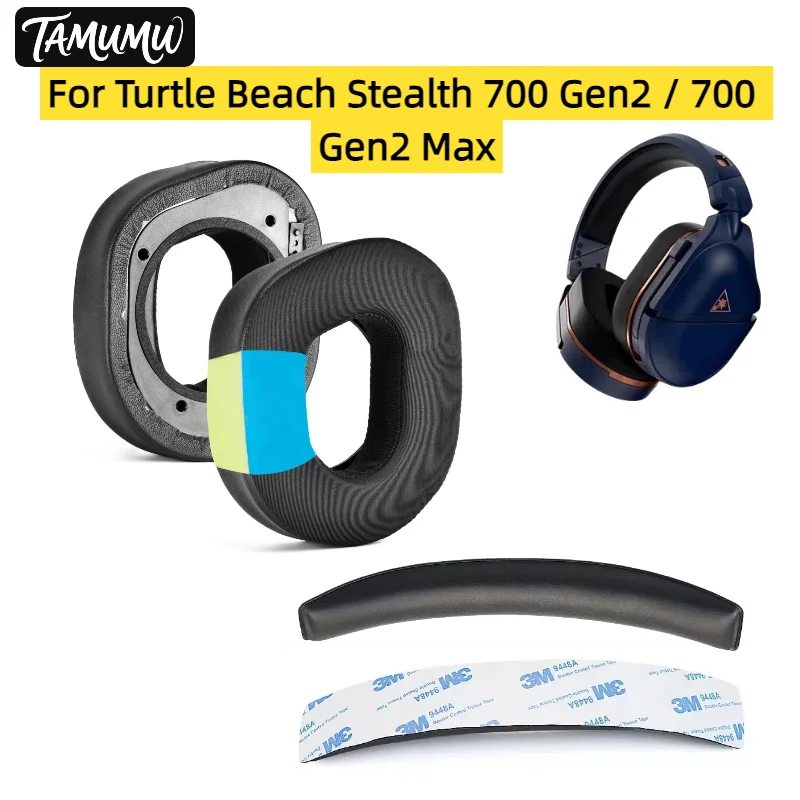 

Replacement Headband for Turtle Beach Stealth 700 Gen2 / 700 Gen2 Max Heaphones Memory Foam Top Headband and Ear Pad