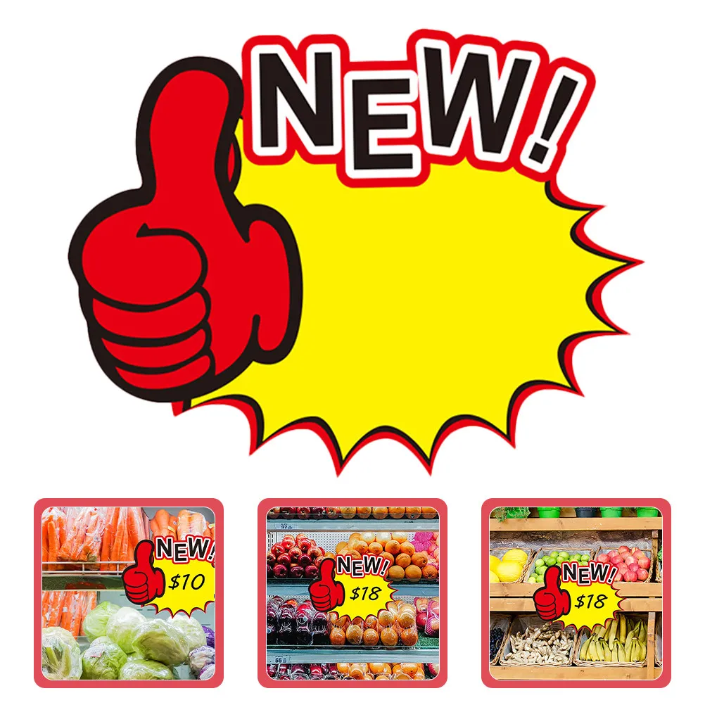 

100Pcs Price Tags Heavy Duty Solid Construction Retail Sale Signs for Supermarkets Stores Garage Sales Fundraising Commerce