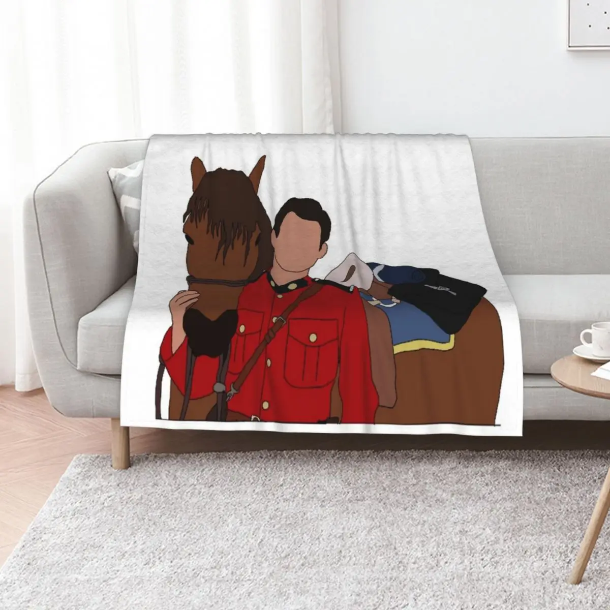 WCTH - Nathan and Newton Throw Blanket Travel Size Cozy Blanket for Plane Train