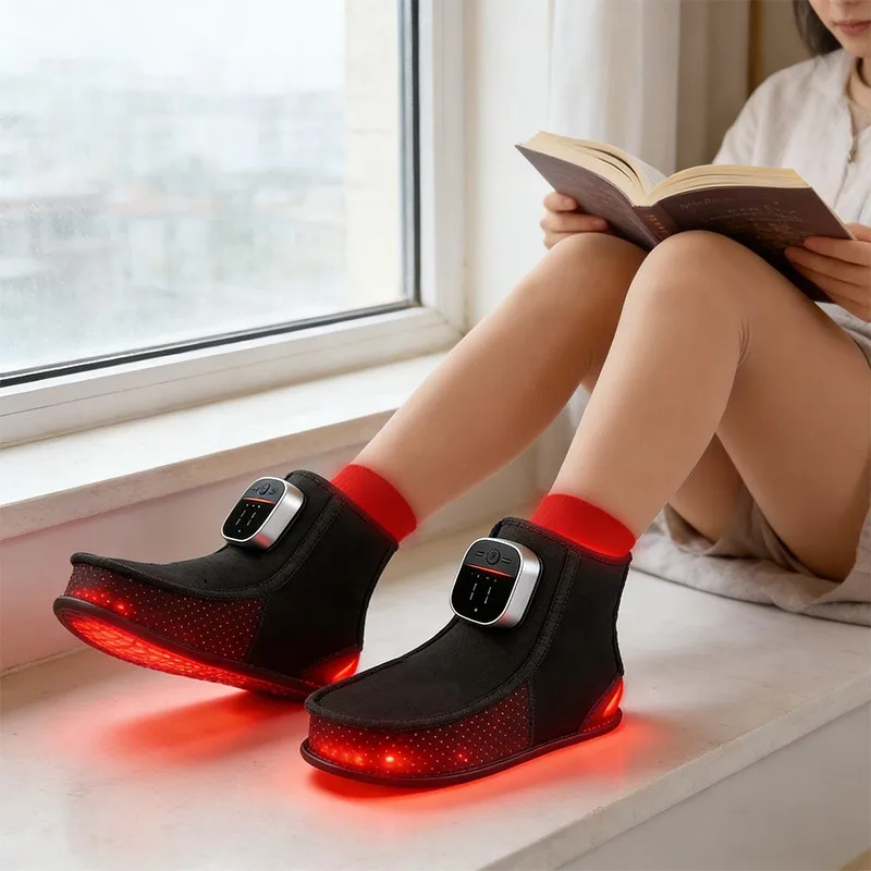 

Infrared LED Rechargeable Foot Massager Slippers with Hot Compress and Ankle Care