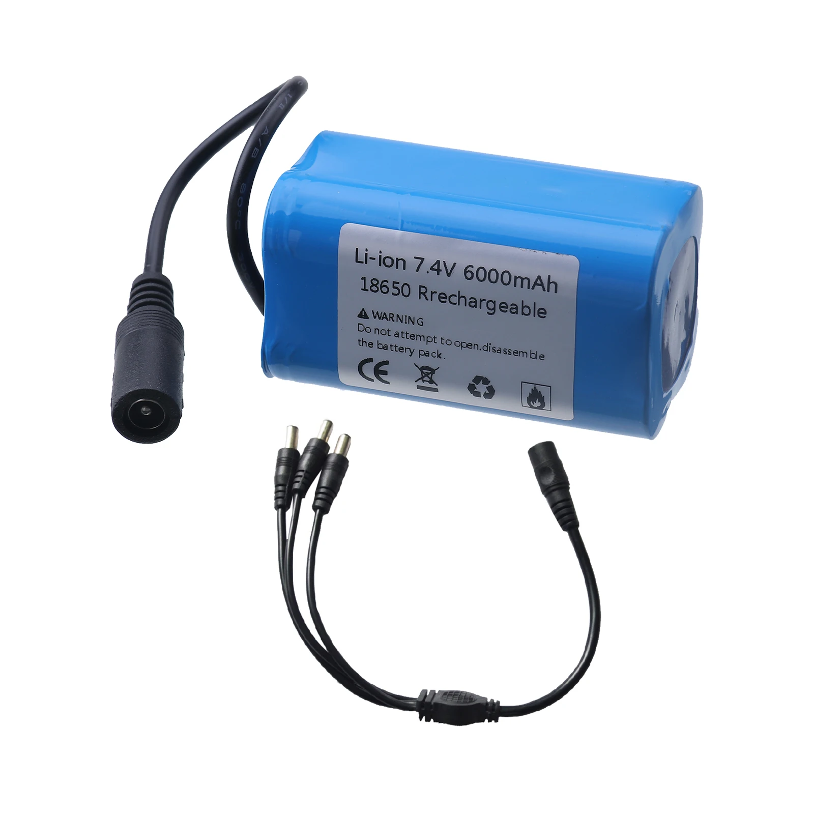 Mise à niveau de la batterie 7.4V 6000mah 12000mah 2S Eddie ion pour T188 T888 2011-5 TH88 CF18 C18, télécommande Fish Finder, bateau d'appât de pêche