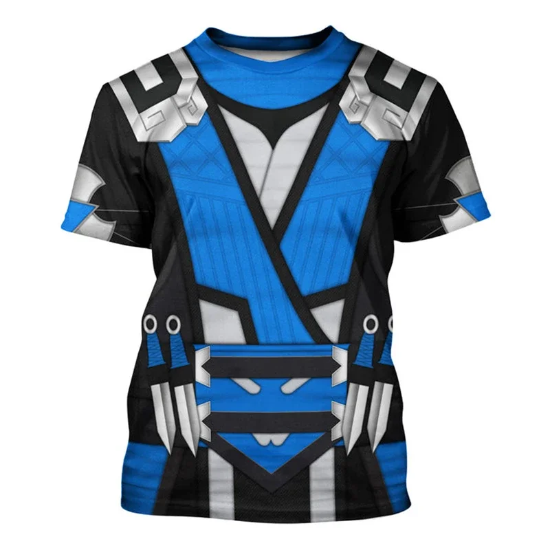 New Mortal Kombat 3D Print T-shirt Cosplay Fashion Short Sleeve T Shirt Casual Cool Boys Girl Fun