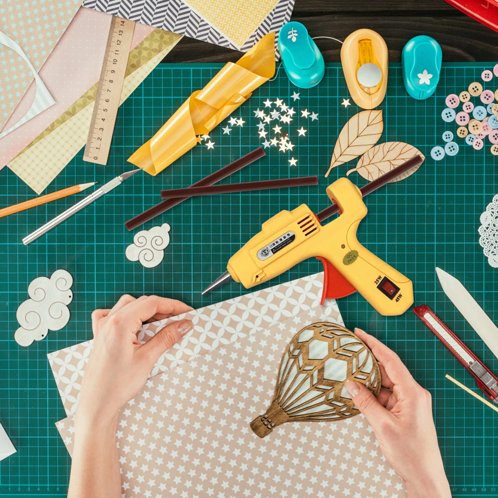 20 pezzi di colla a caldo stick durevoli senza odori incollaggio multi superficie accessori artigianali fai da te piccola luce facile da trasportare caffè