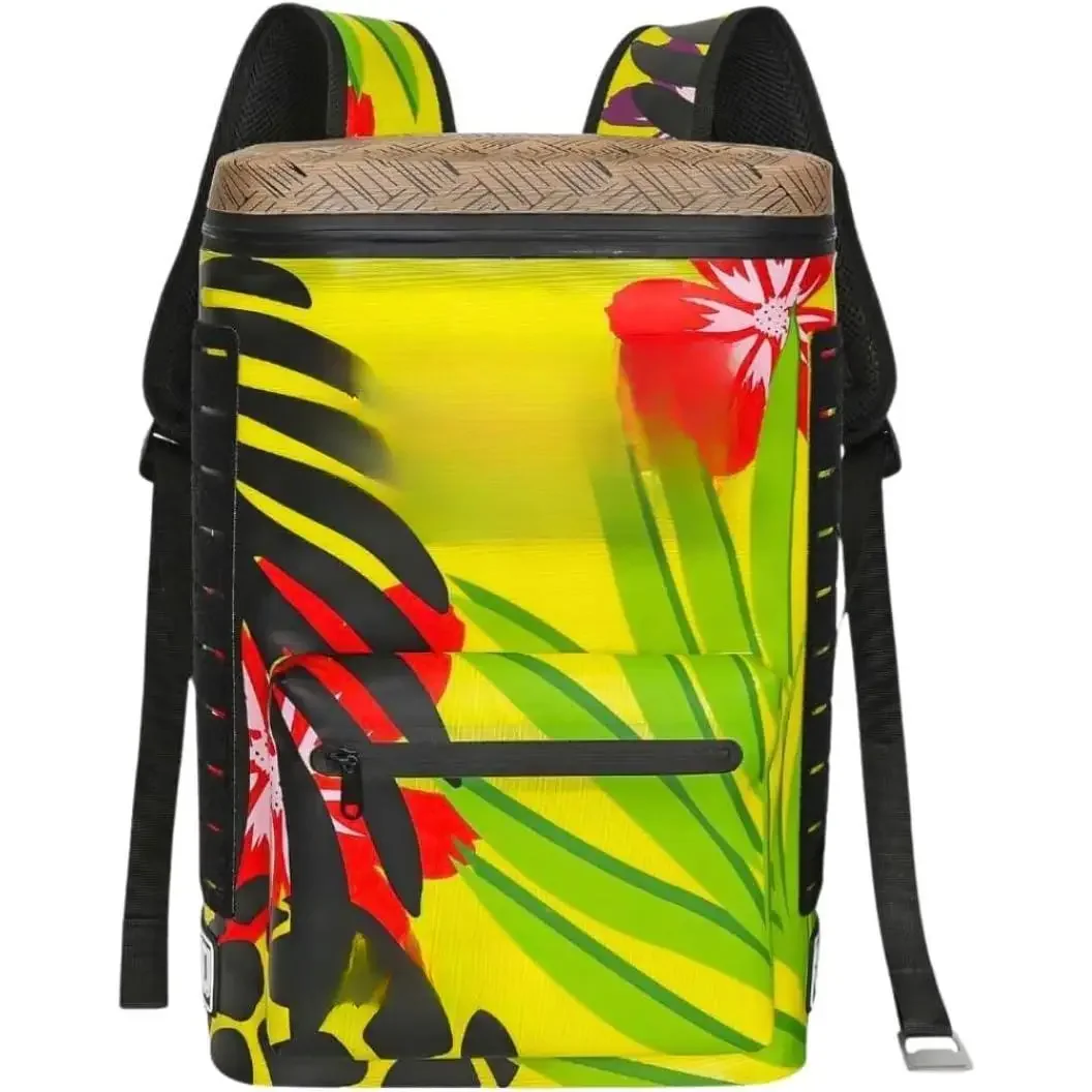 مبرد W_Coolers للتخييم والسفر والشاطئ وصندوق غداء ناعم للأطعمة والمشروبات والثلج، محمول ومقاوم للماء حقيبة معزولة 24 ساعة