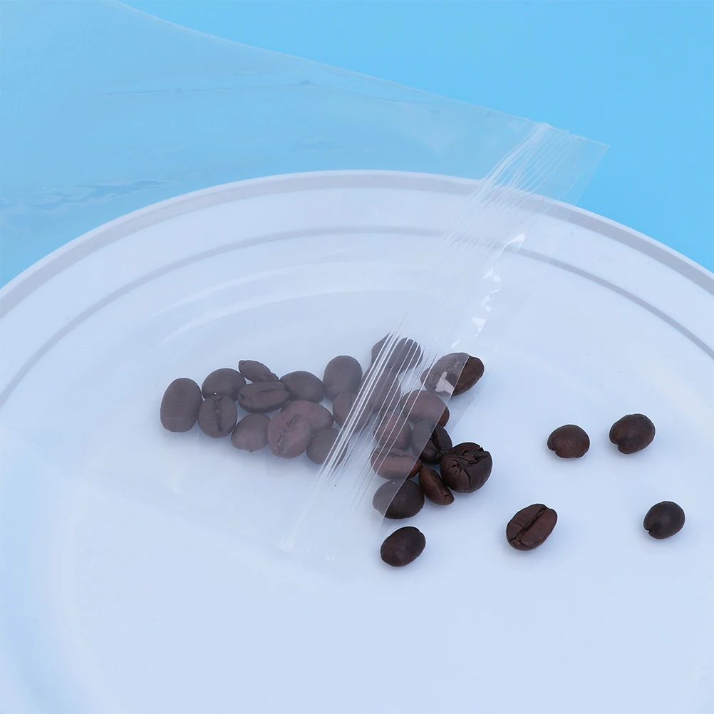 

100pcs Food Sealed Bags Self-sealing Thicken Vacuum Storage Pouches for Candy Coffee Nuts Tea Durability Practical Use