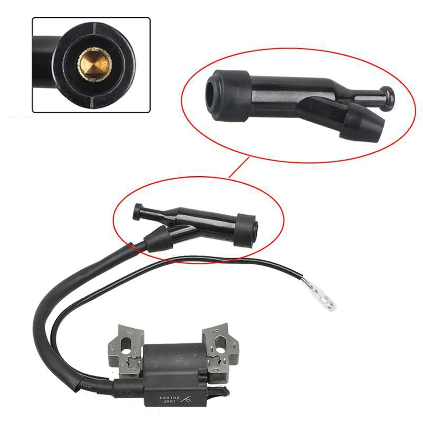 Premium Black Spark Plug Boot Cap Rubber High Performance Generator Engine Replacement Accessories for Small Engine