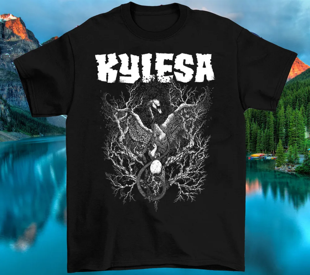 Футболка Kylesa с коротким рукавом для мужчин и женщин, рубашка из 100% хлопка, все размеры, цвет черный