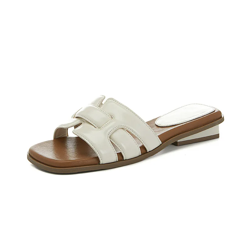 Women Slippers Summer Luxury Outdoor Beach Sandals for Women Flat Trend Design Slideshow Women Shoes Pantuflas De Mujer