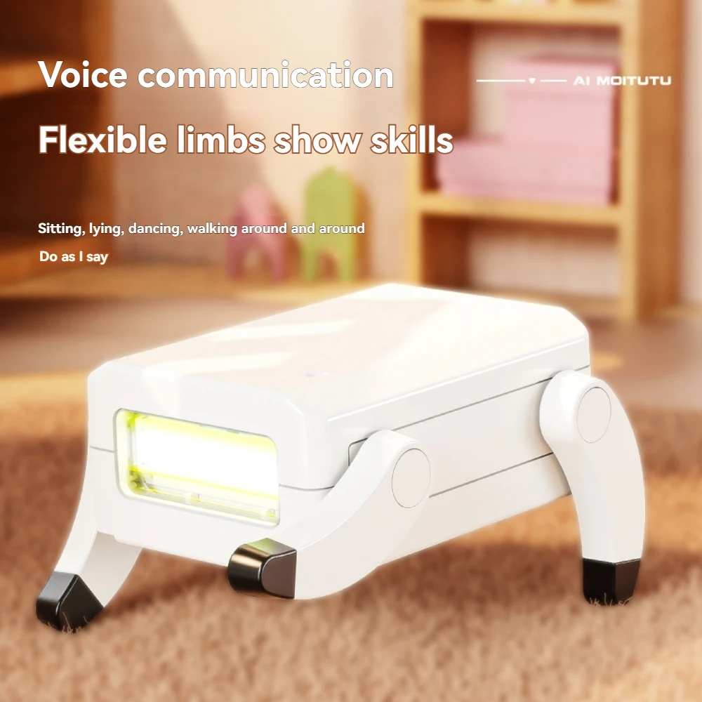 

Moitutu AI Doge Artificial Intelligence Large Model Embedding Voice-Interactive Robot Desk Companion Portable Mini Robot Robot
