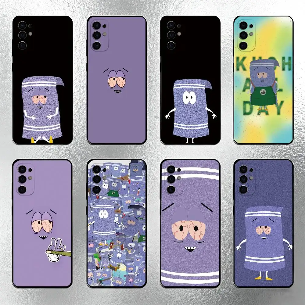 S-South Park T-Towelie Phone Case For Samsung S25,S24,S21,S22,S23,S30,Ultra,S20,Plus,Fe,Lite,Note,10,Black Cover