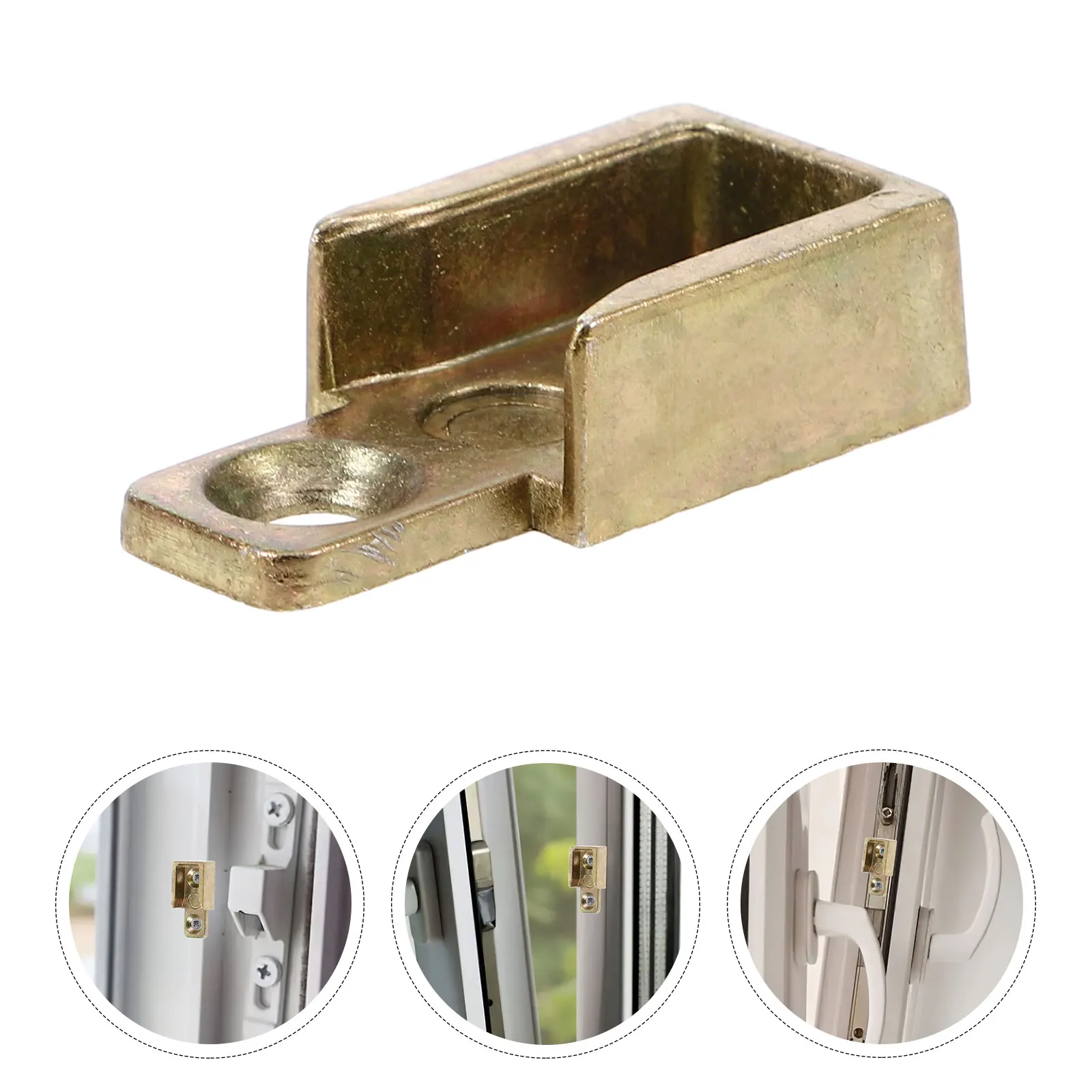 

Sliding Latch Replacement Strike Keeper Durable Security Locking Device Smooth Universal Fit For Home Hardware Sash Part Sliding